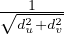 √--1---
  d2u+d2v
